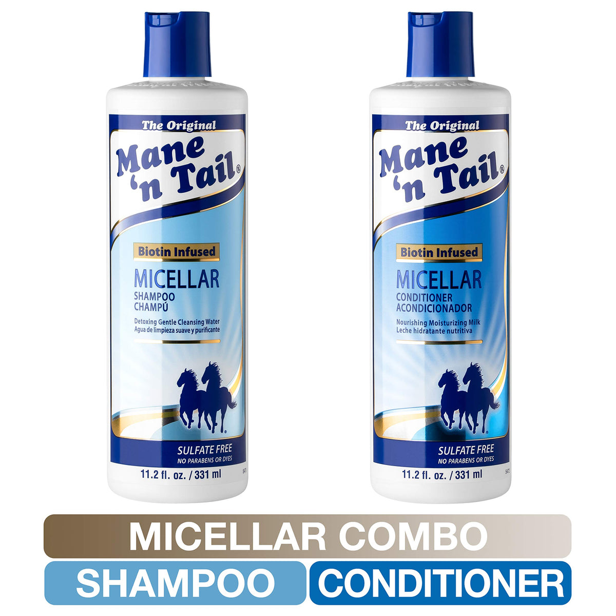 Mane 'n Tail shampoo texture and gentle lather illustrating mild cleanse