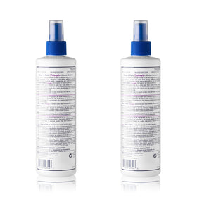 Mane 'n Tail spray in use on long hair, visibly reducing tangles for gentler combing