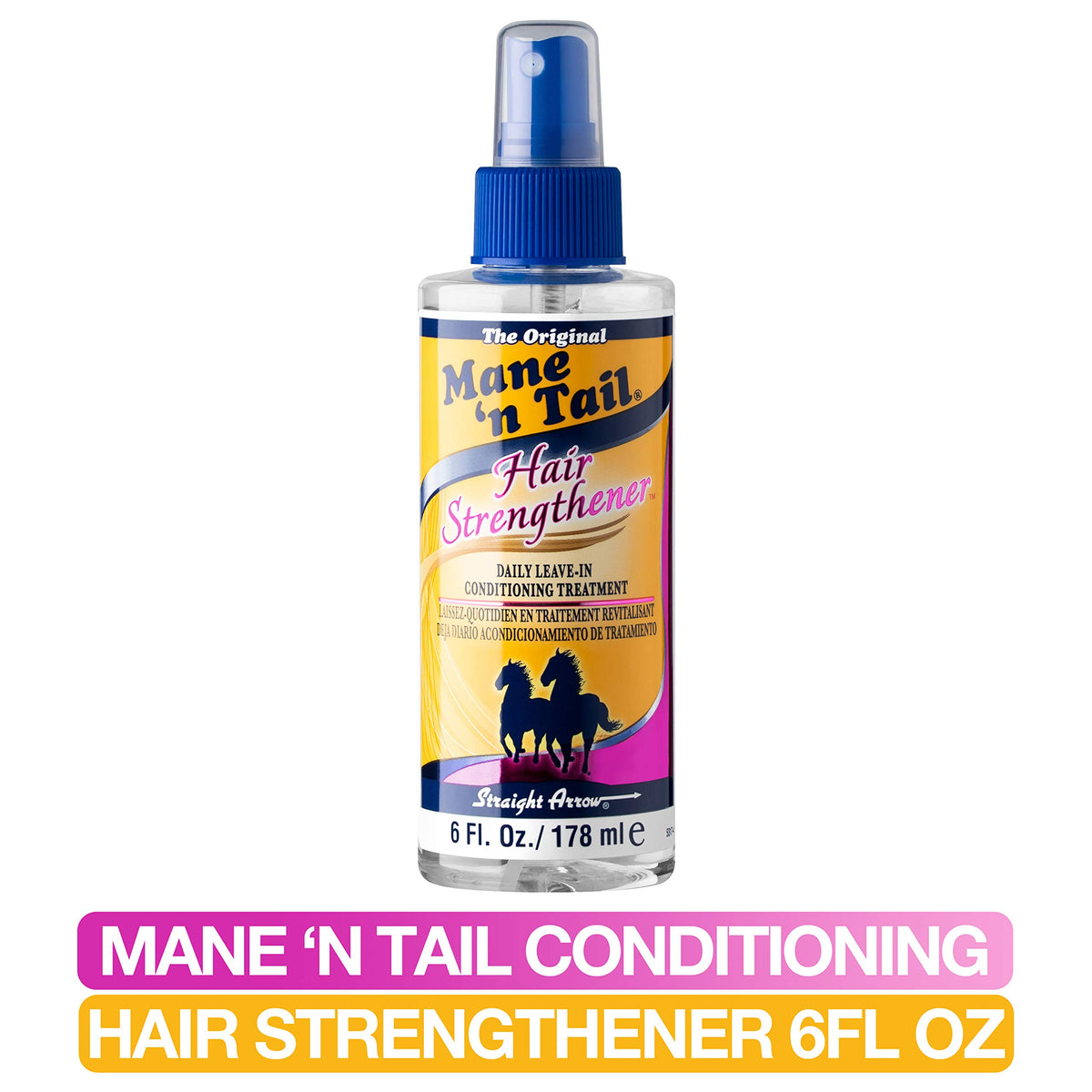 Mane 'n Tail applied to mid-lengths and ends showing smoother, more manageable hair
