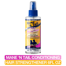 Mane 'n Tail applied to mid-lengths and ends showing smoother, more manageable hair