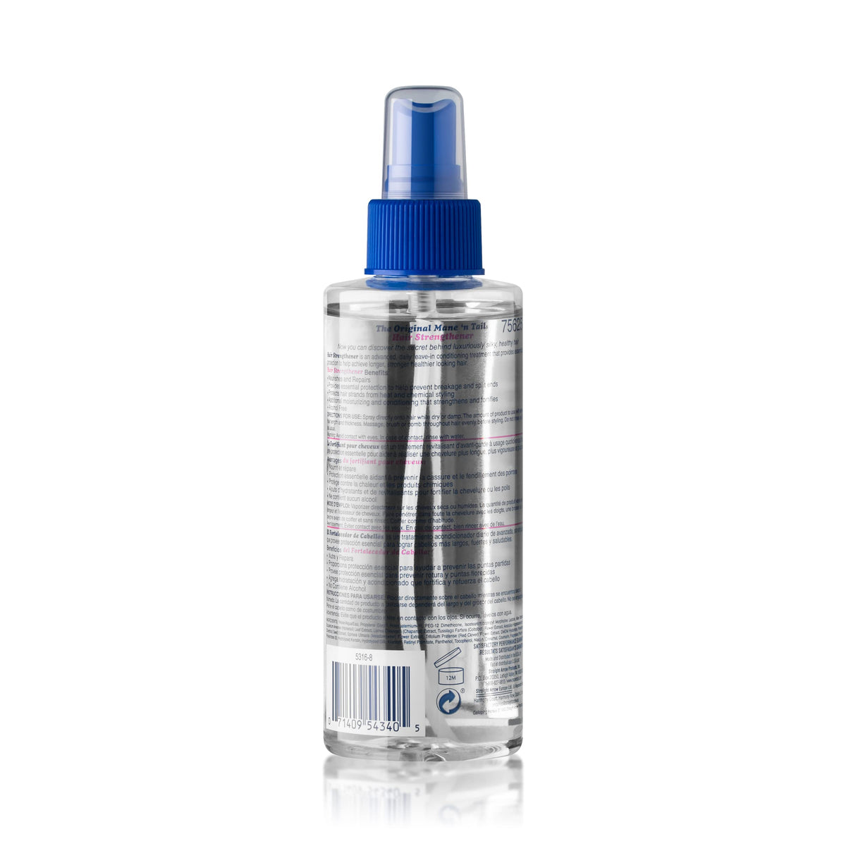 Mane 'n Tail close-up of spray nozzle demonstrating even mist and precise application