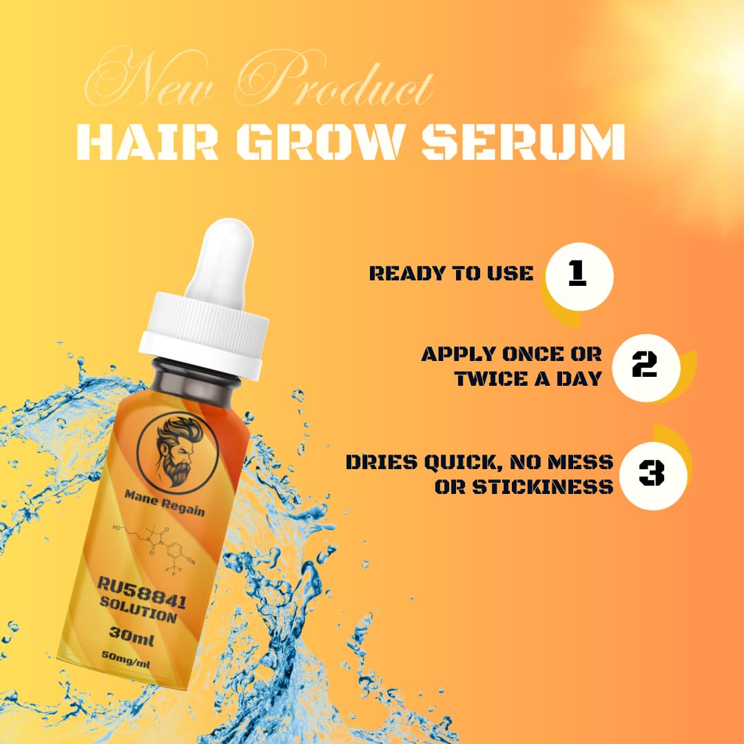 Mane Regain dropper applying solution to scalp demonstrating precise, targeted dosing benefit