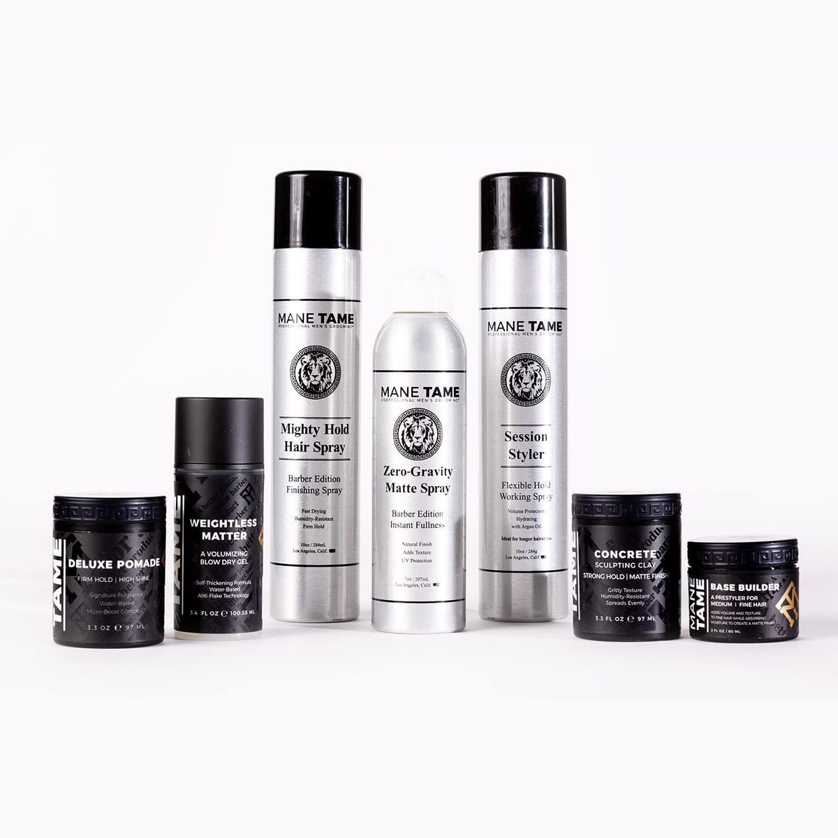 Mane Tame label highlighting ingredients and UV protection benefit