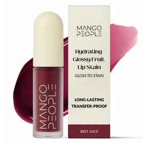 Mango People tube of Beet Juice shade showing glossy finish and instant color