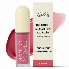 Mango People Rose Milk front packaging showing shade and glossy tube for instant shine