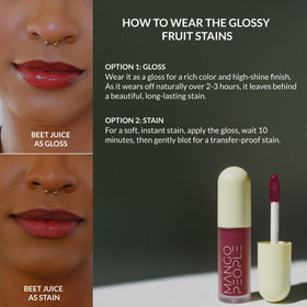 Mango People swatches on arm comparing Beet Juice tone and wear