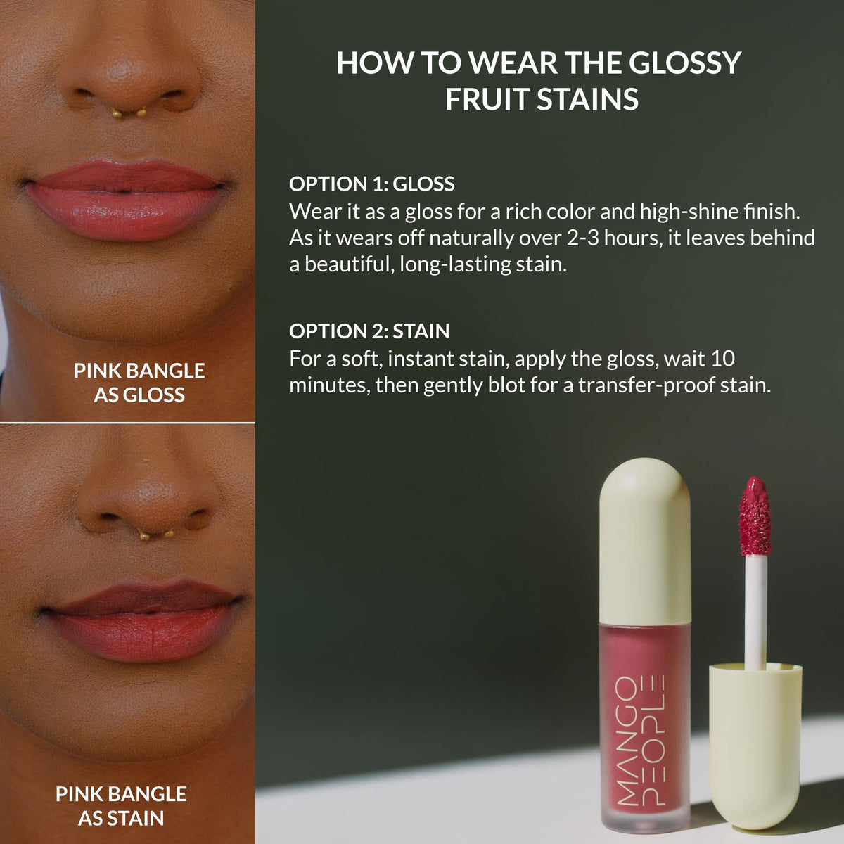 Mango People side angle with cap off highlighting applicator design and precise control