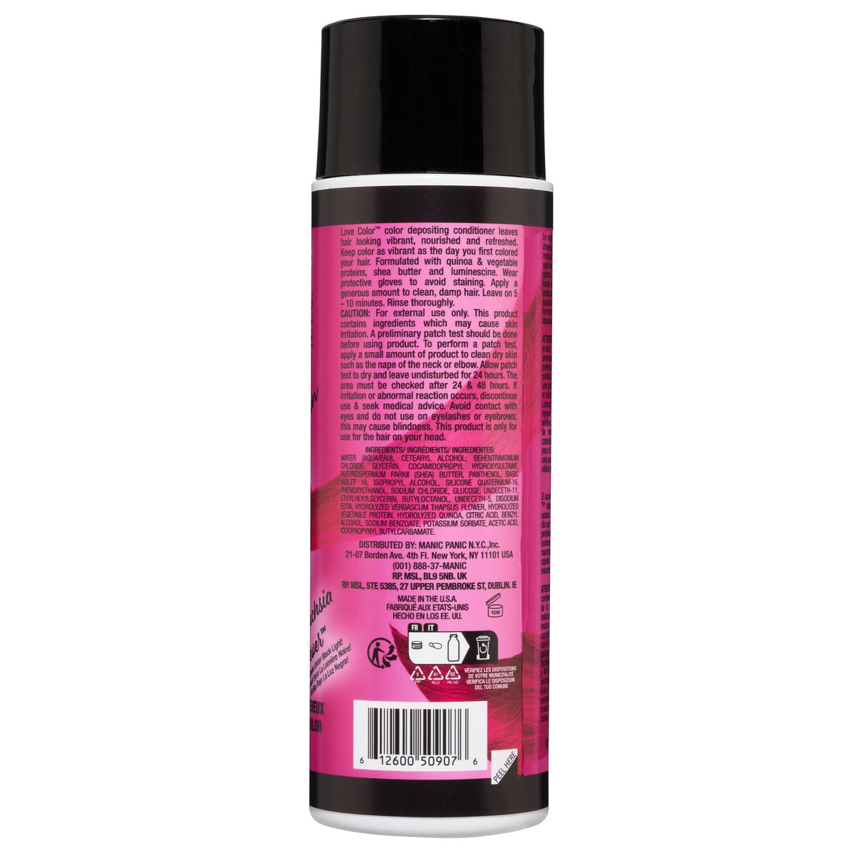 MANIC PANIC applying conditioner to damp hair demonstrating easy color refresh