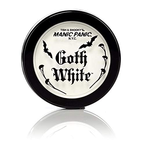 MANIC PANIC applying goth white foundation on hand to demonstrate easy blend and full coverage