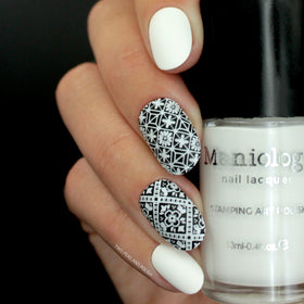 Brush stroke texture of Maniology polish showing smooth application benefit