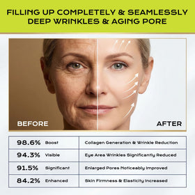 Manoai being applied to cheek at night, showing targeted wrinkle treatment benefit