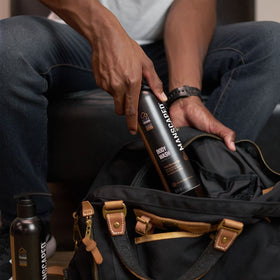 MANSCAPED bathroom lifestyle scene conveying daily grooming routine