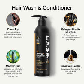 MANSCAPED creamy lather texture close-up demonstrating gentle cleansing benefit