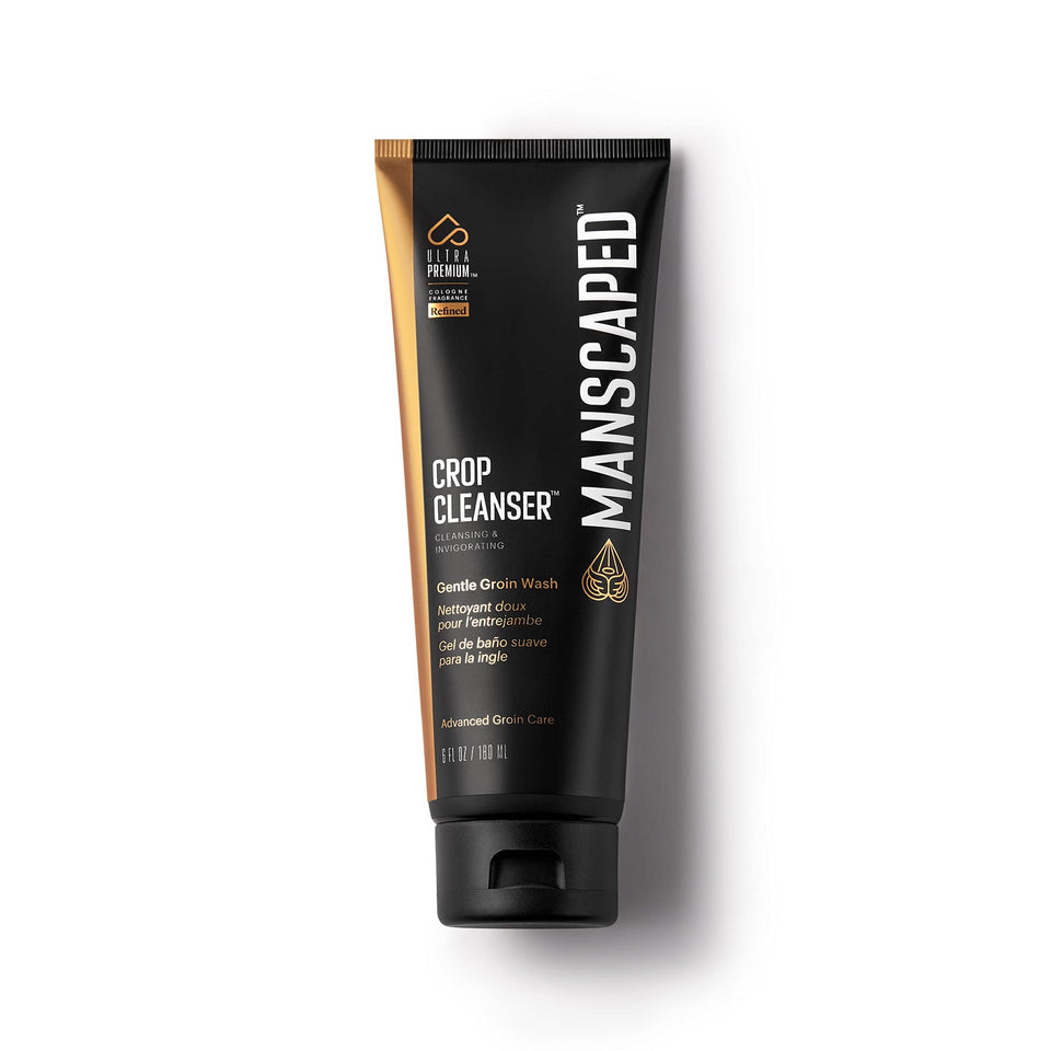 MANSCAPED front bottle showing product design and easy identification