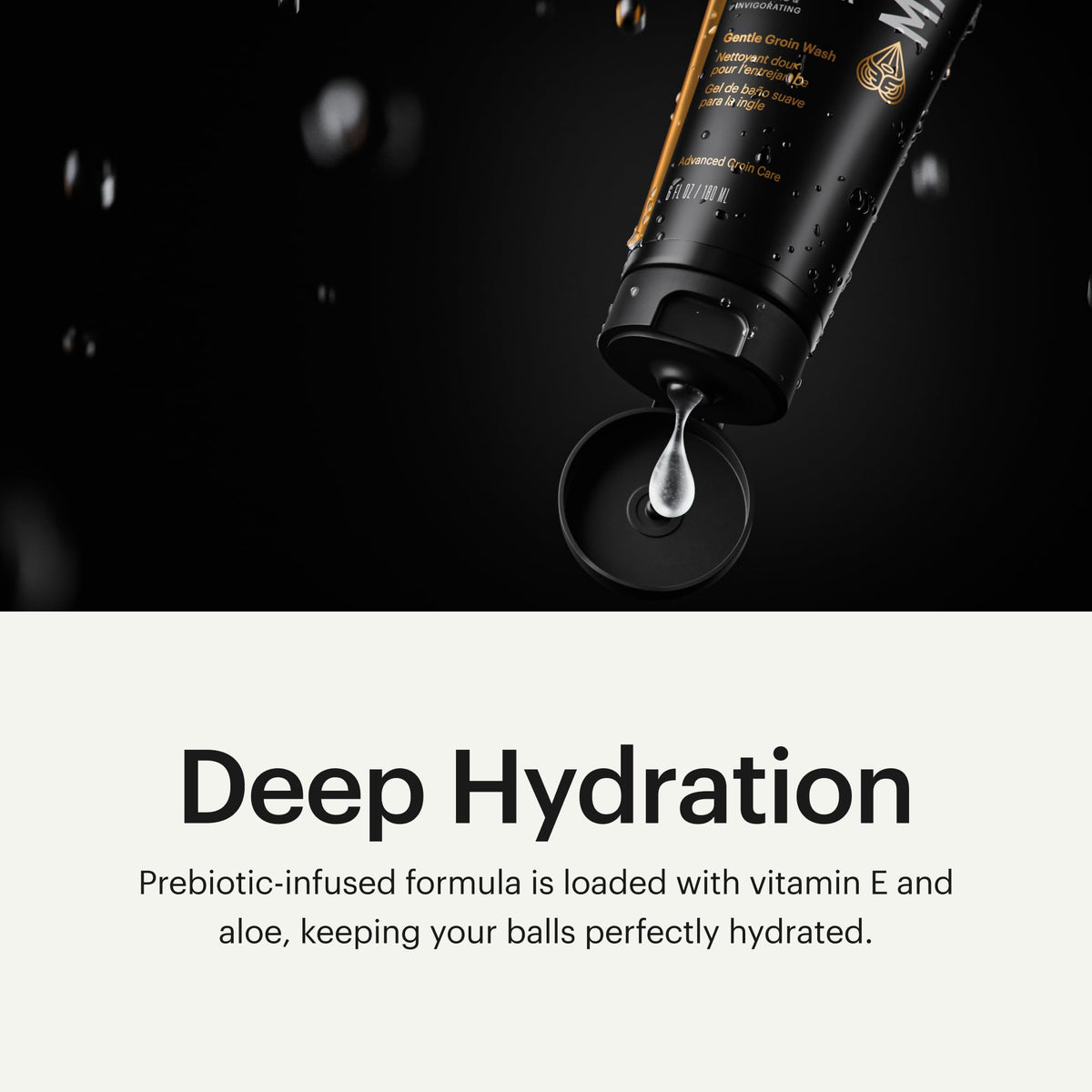 MANSCAPED creamy lather close-up demonstrating gentle yet effective cleaning