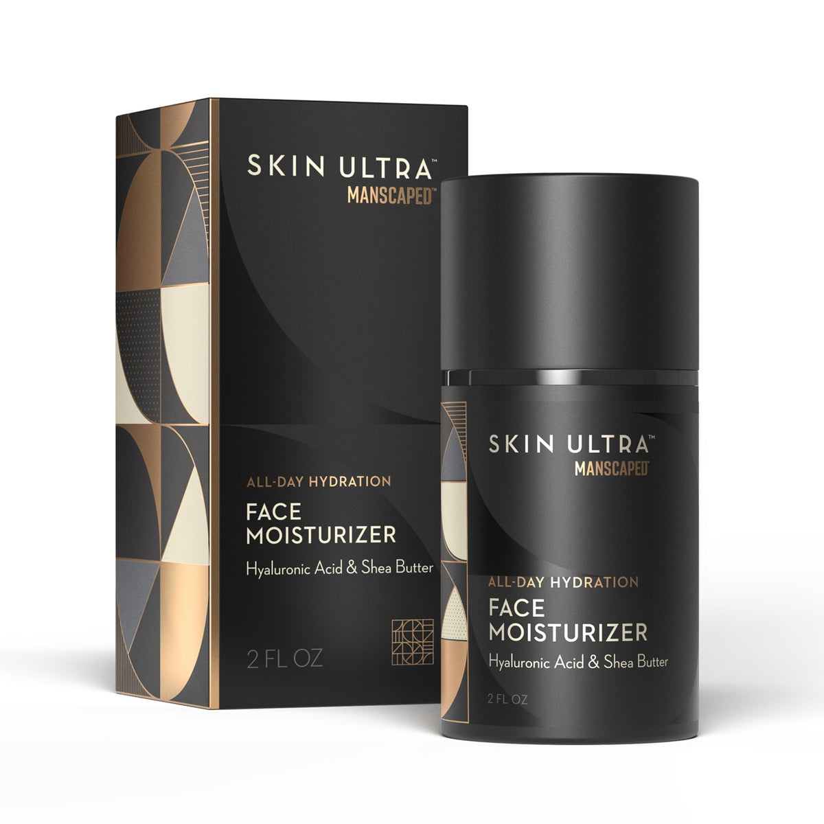 MANSCAPED front packaging showing compact 2 fl oz tube and branding