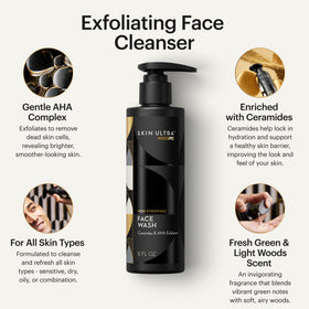 MANSCAPED exfoliating face wash texture demonstrating gentle exfoliation