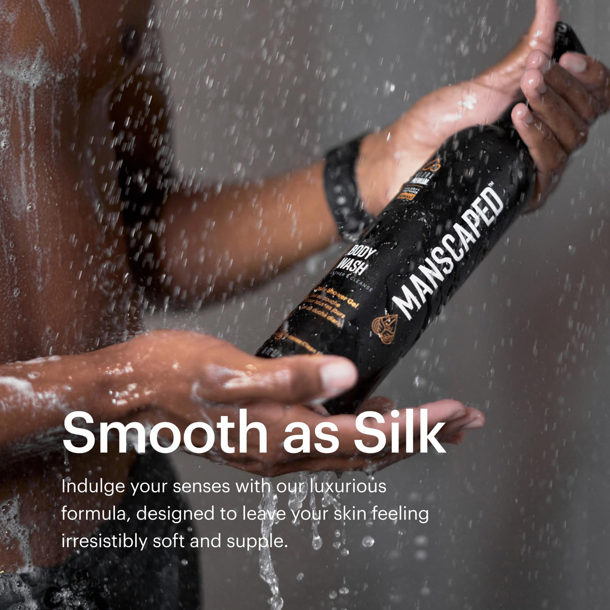 MANSCAPED body wash in-shower use cleansing and refreshing skin