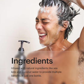 MANSCAPED product label close-up showing ingredients for transparency benefit