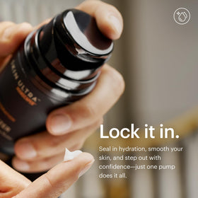 MANSCAPED product being applied to skin showing fast absorption benefit