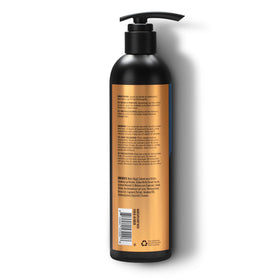 MANSCAPED ingredients label close-up highlighting aloe and sea salt benefits
