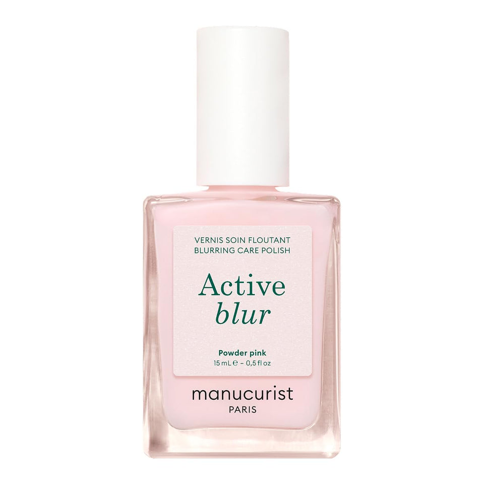 Manucurist Active Blur front bottle view showing shade and clear branding for instant coverage