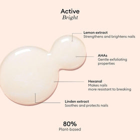 Manucurist Active Bright size and scale next to common objects for travel convenience