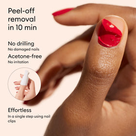 Manucurist base and Xtrem Flash top coat closeup highlighting durable glossy finish