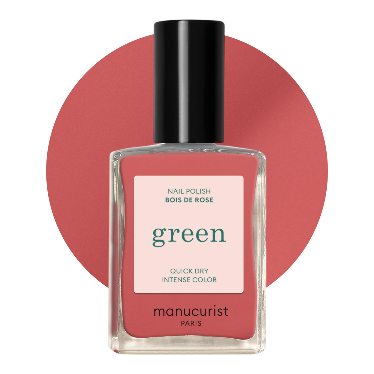 Manucurist Bois de Rose front bottle showing dusty pink shade and glossy finish
