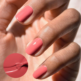 Manucurist brush stroke texture of Bois de Rose demonstrating smooth opaque coverage