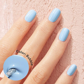 Manucurist brush stroke of Bubble showing smooth application and precise control