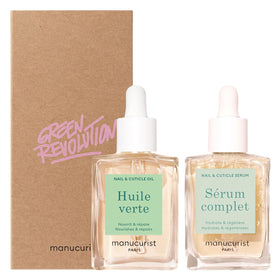 Manucurist duo front packaging showing both bottles and benefits