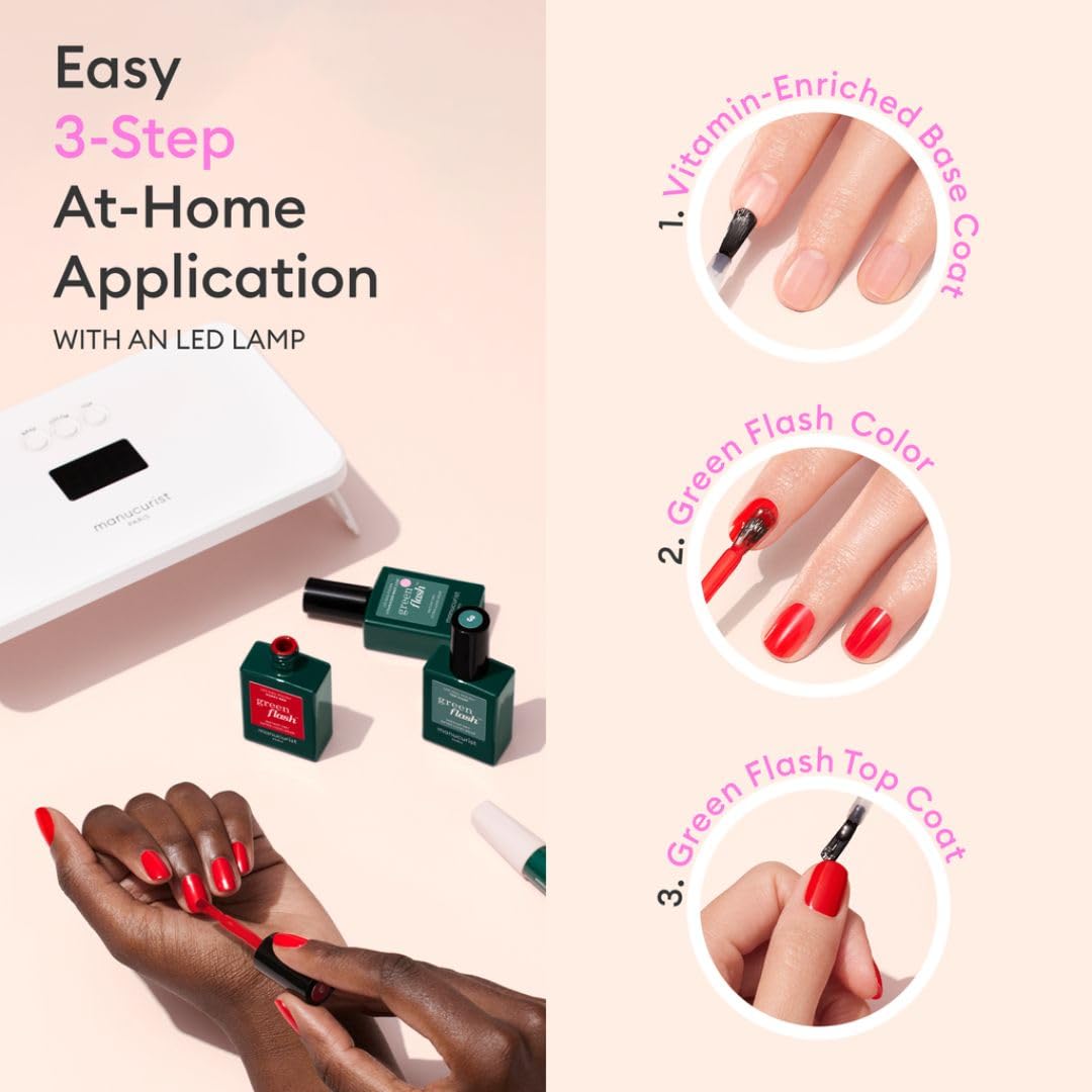 Manucurist in a manicure setting illustrating salon-quality results and professional finish benefit