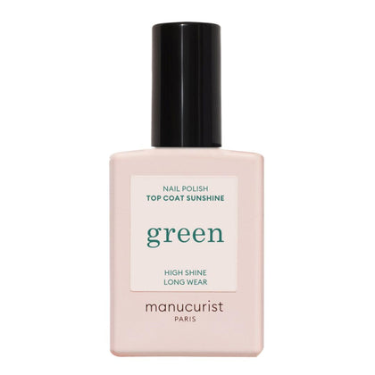 Manucurist front packaging showing eco-friendly top coat benefits