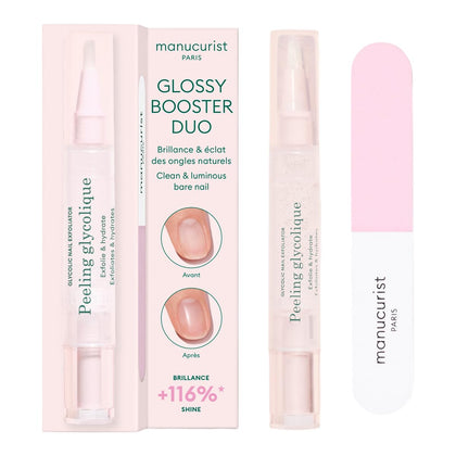 Manucurist kit front packaging showing contents and natural benefits