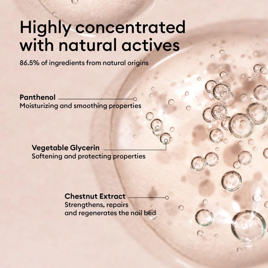 Manucurist product label highlighting plant-based ingredients for transparency