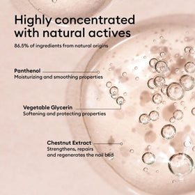 Manucurist product label highlighting plant-based ingredients for transparency
