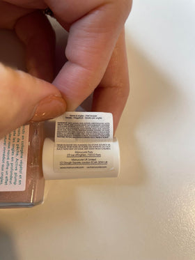 Manucurist polish being removed with gentle remover showing easy, non-damaging removal