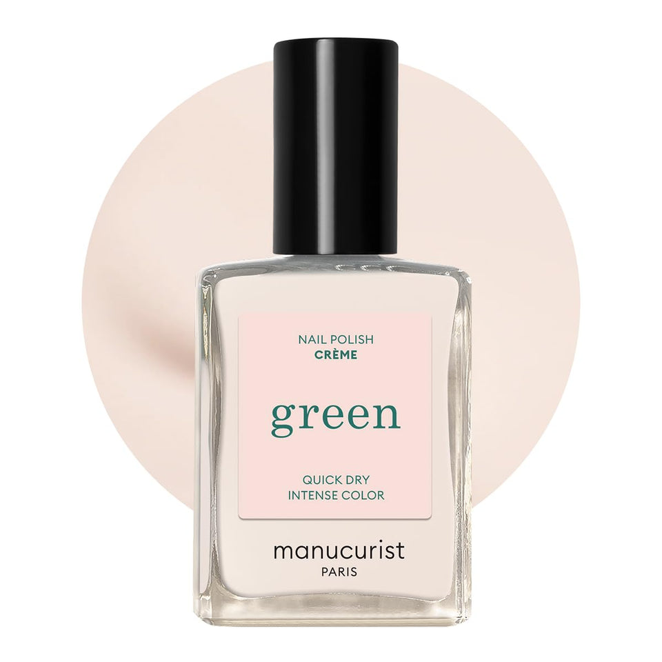 Manucurist off‑white front packaging showing clean bottle and shade benefit