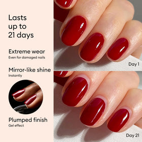 Manucurist remover bottle with nail clips set up to show easy, low‑damage peel‑off removal