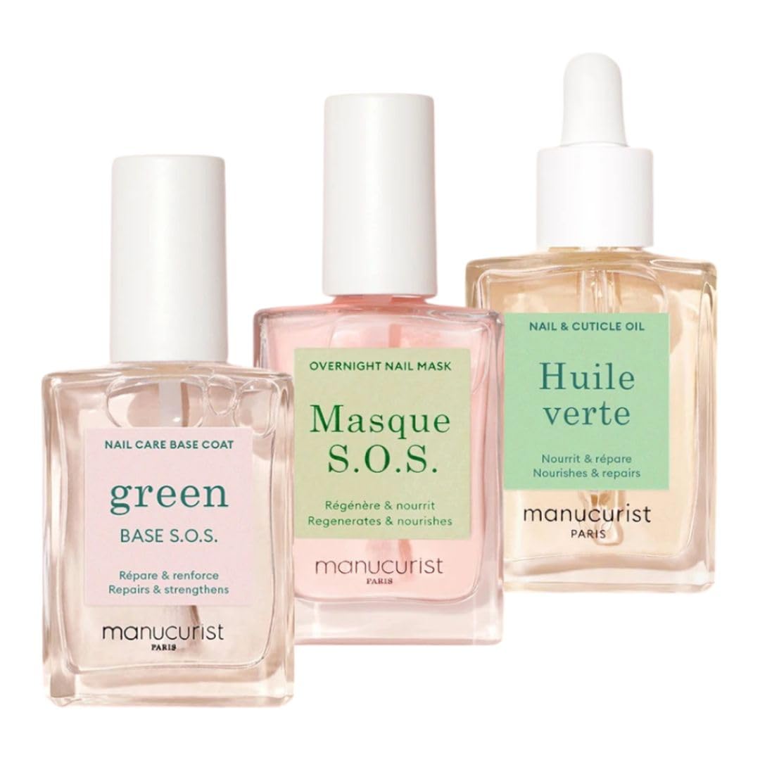 Manucurist rescue kit front packaging showing all three products and clear benefits