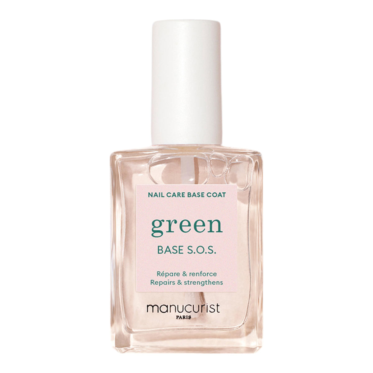 Manucurist front bottle showing sleek label and repair benefit