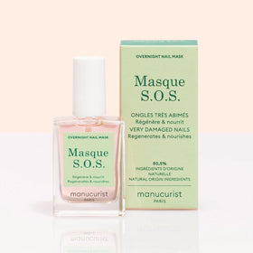 manucurist peeled-off mask being rinsed away showing effortless morning removal benefit