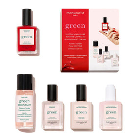 Manucurist System Green front packaging showing the full five-piece kit and neat presentation