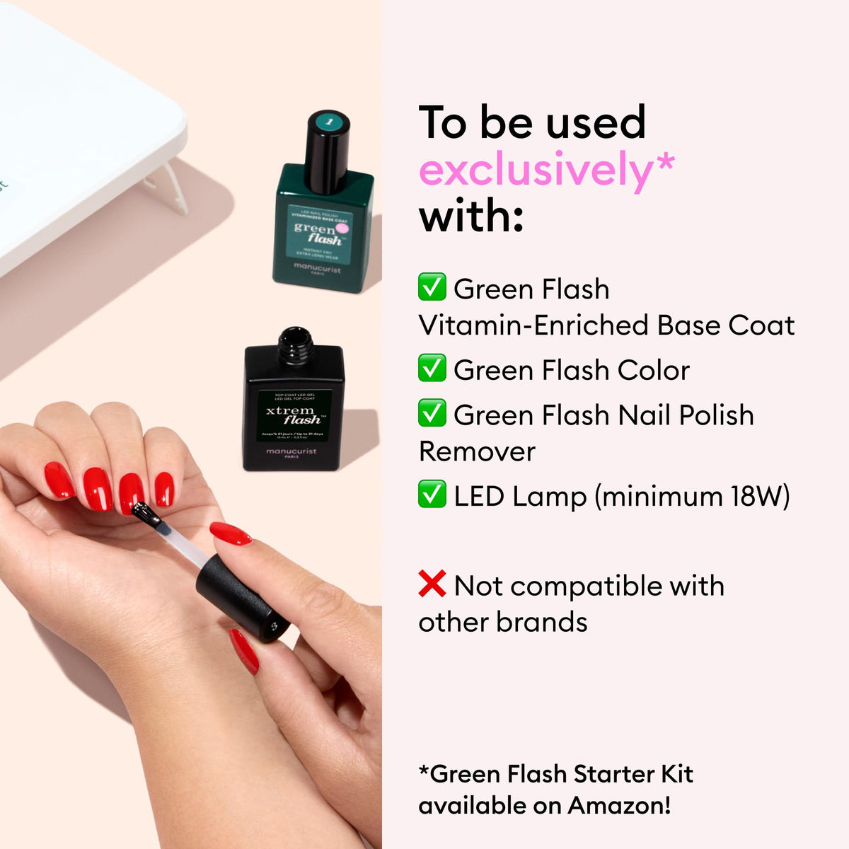 Manucurist Xtrem Flash peel-off removal example showing gentle lift-off and minimal nail stress
