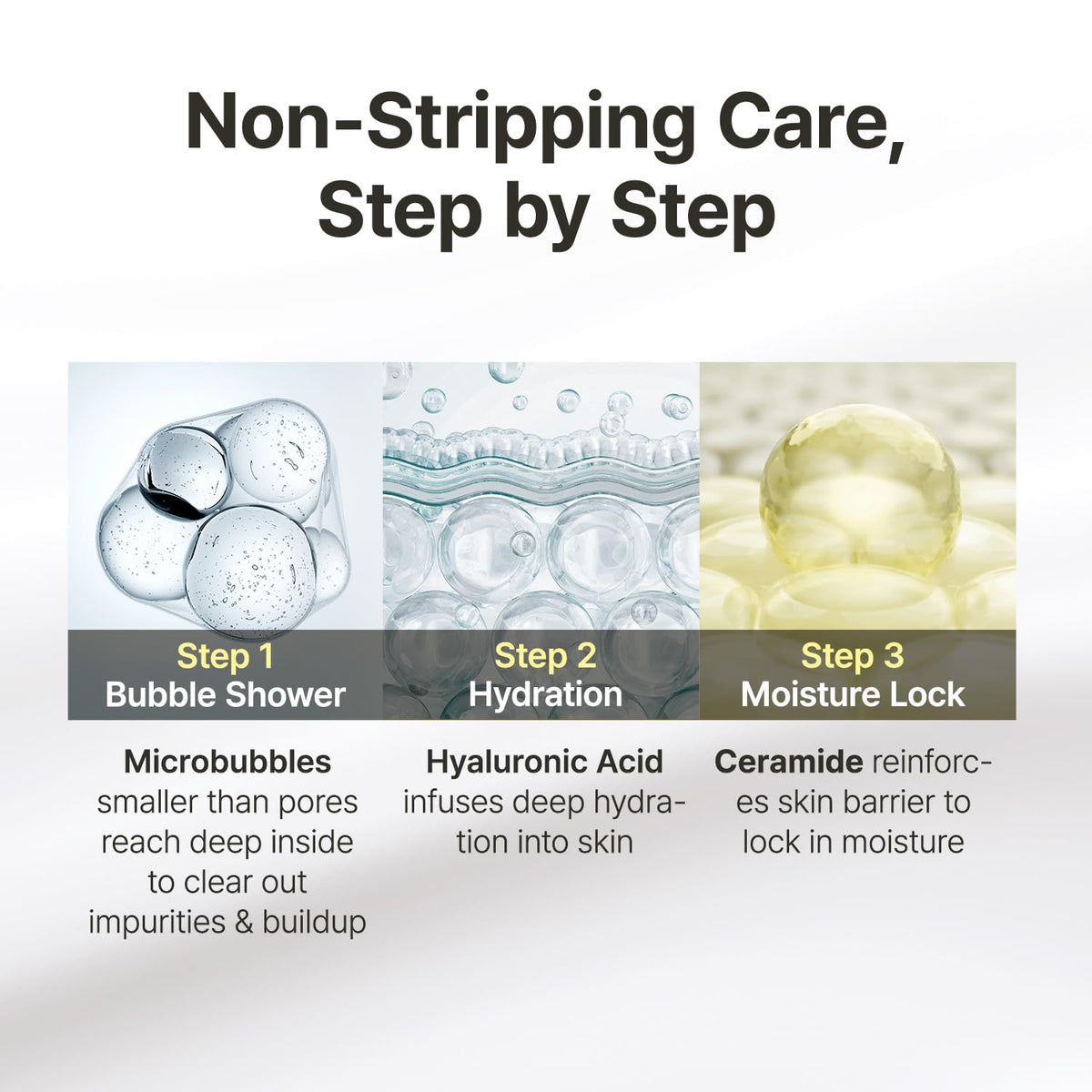 ma:nyo paired with cleansing oil to show recommended double-cleanse method