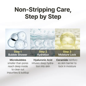 ma:nyo paired with cleansing oil to show recommended double-cleanse method