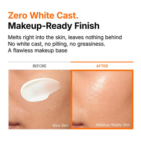 ma:nyo beside foundation showing smooth base and no pilling benefit