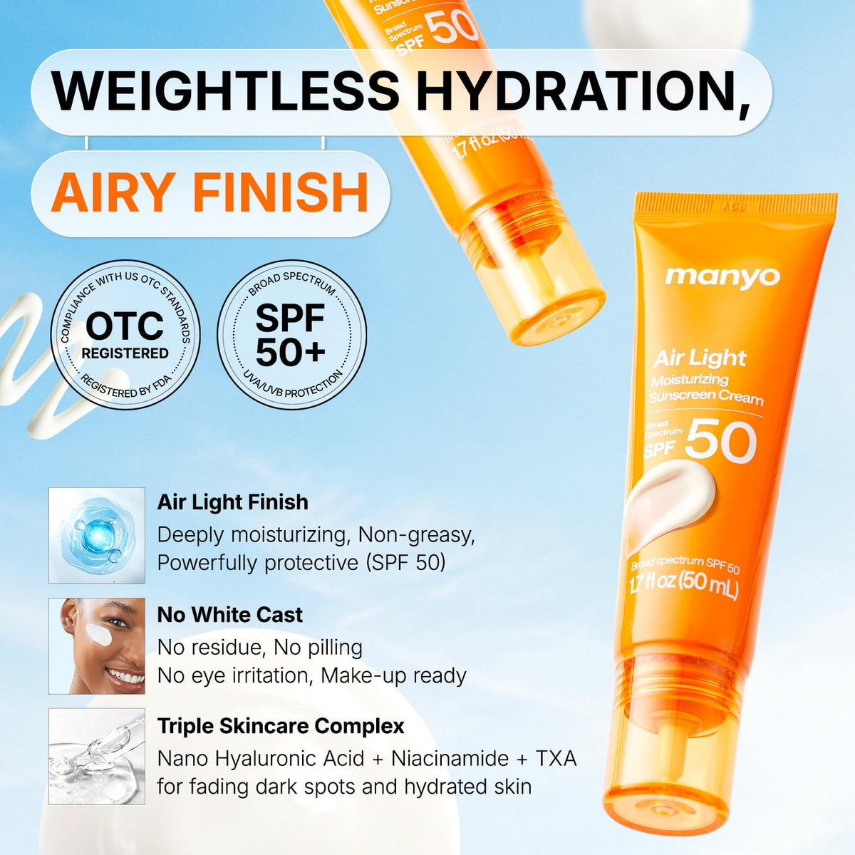 ma:nyo texture close-up highlighting airy gel-cream and lightweight hydration