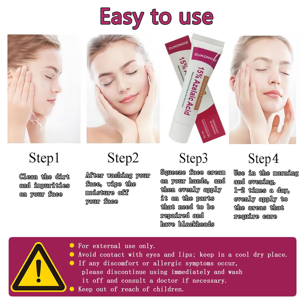 MAOHAM dropper with serum texture highlighting quick absorption